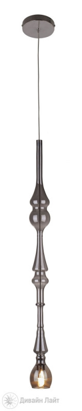 Подвесной светильник Crystal Lux Lux New SP1 B Smoke, хром-серый