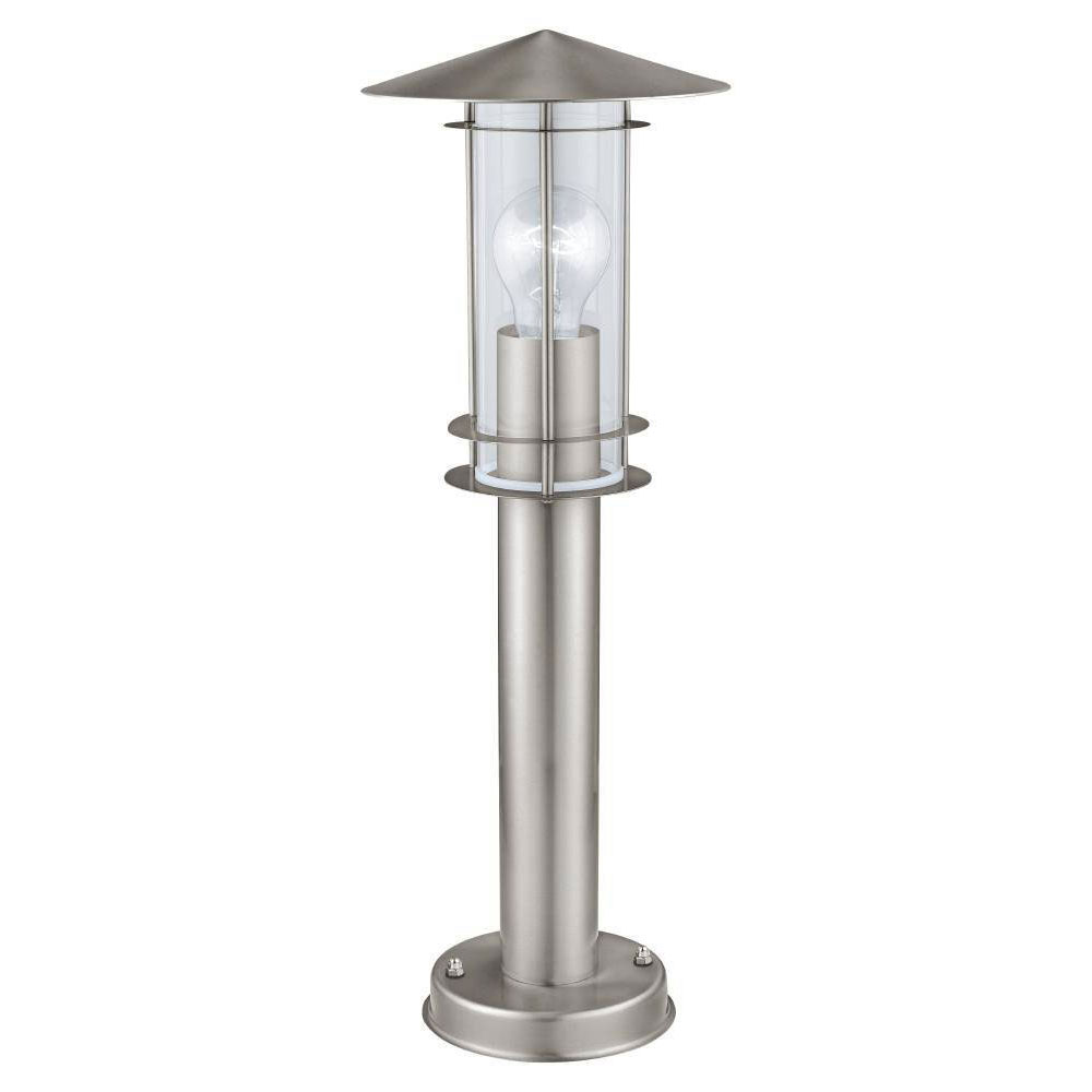 Уличный напольный светильник 17,5*50 см, 1*E27 нержавеющая сталь Eglo Lisio 30187
