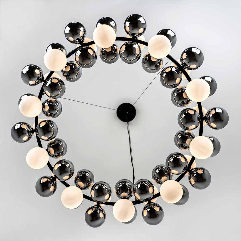 Подвесной светильник 100x23xсм, G9, 20xG9Вт, , Modelux MS.8055.20 BK Черный