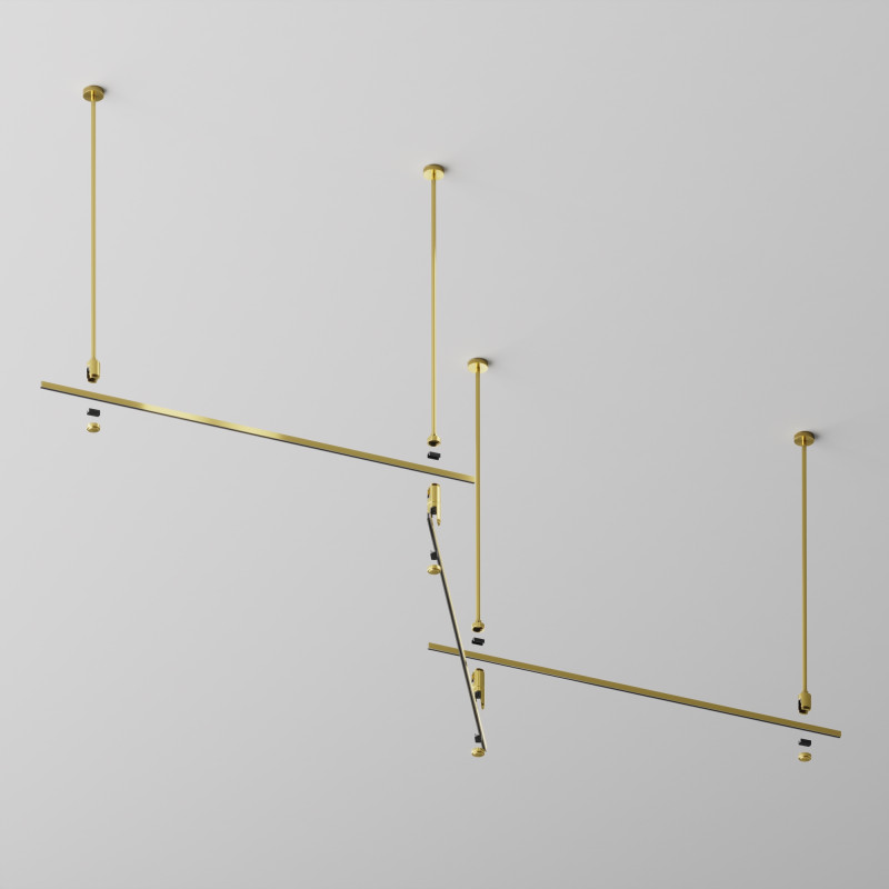 Шинопровод магнитный 1м Maytoni Flarity TRX154-111BS, латунь