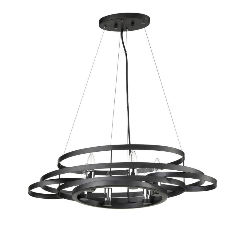 Подвесная люстра Vele Luce Electra VL6146P06, диаметр 71 см, коричневый