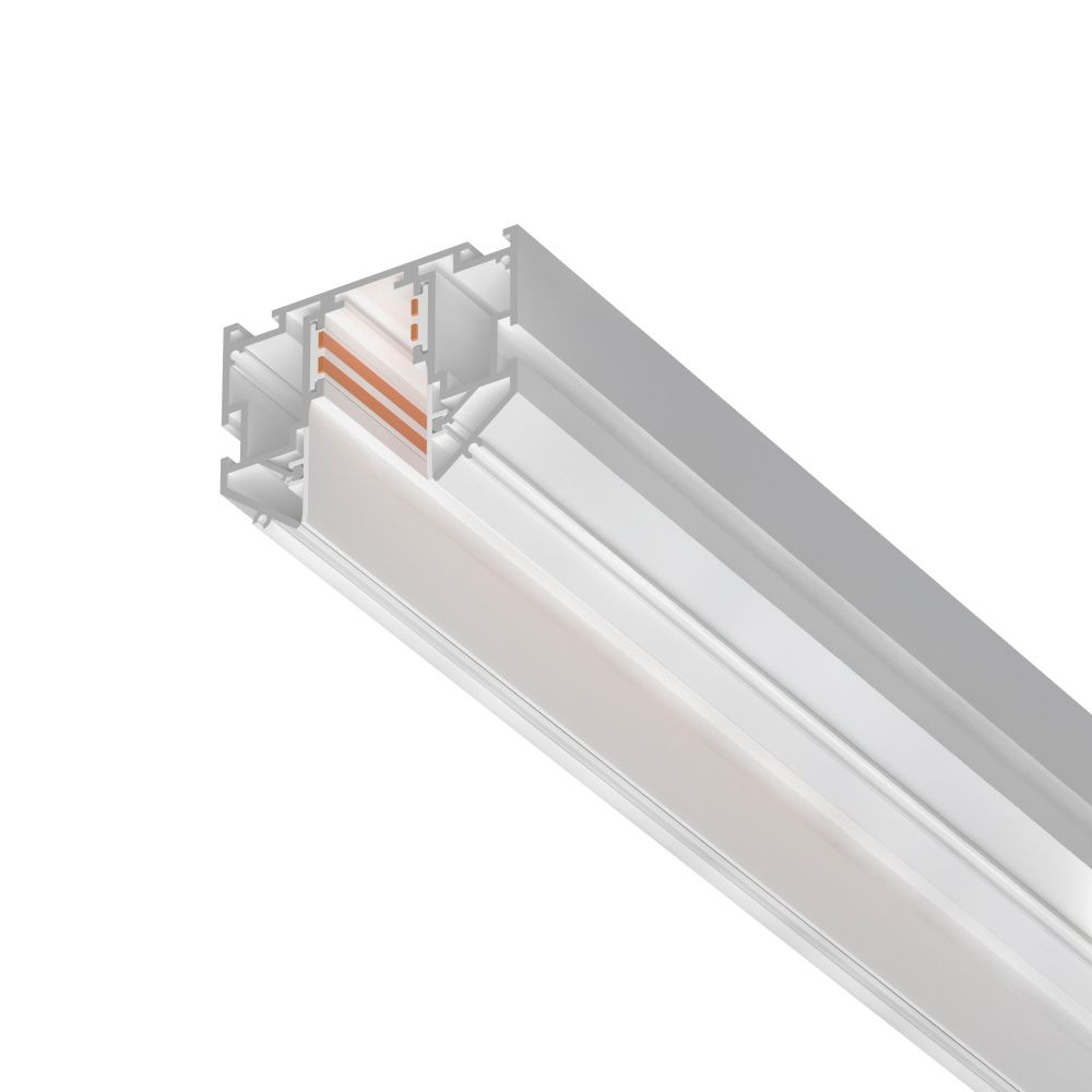 Шинопровод встраиваемый для ПВХ потолка однофазный 48V, 3м Uno Pro Lightstar 509436 Белый