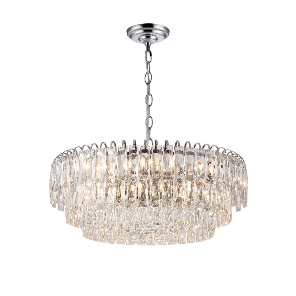 L10-ф600*H250 CHROME / ХРОМ Подвесной светильник NW 12*40W (480W)*E14, Ø600 x H250, NewRgy CHROME (ХРОМ)