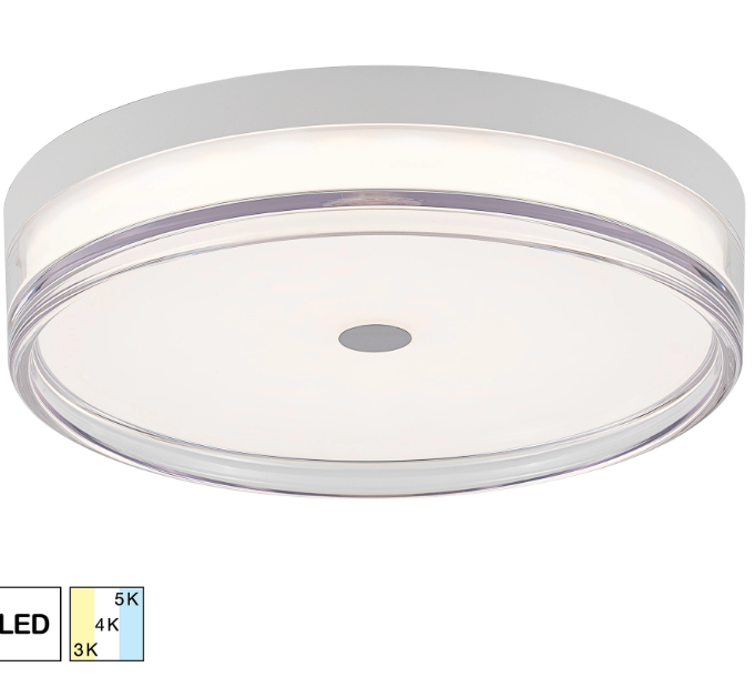 Светильник 30 см, 24W, 2800-6000K, Citilux DIXON CL747300V, белый