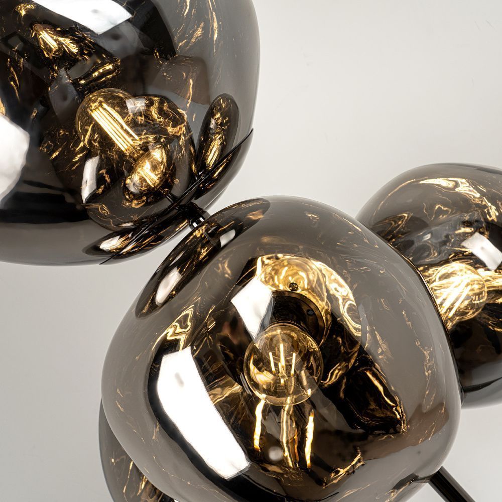 Торшер *56*-175 см, 1*Е27*60W, Modestyle  MS.500.04FL, Жемчужный черный