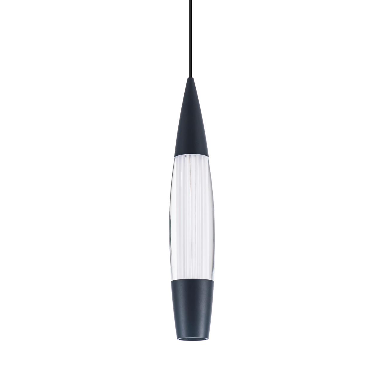 Подвесной светильник *5*180 см, LED 9W, 4000K, Черный LED4U L7123-1 BK