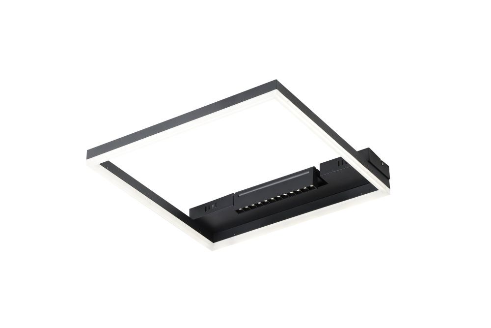 Потолочный светильник 50*50*-8 см, *LED*75W, K, Freya  FR6084CL-L82B, Черный