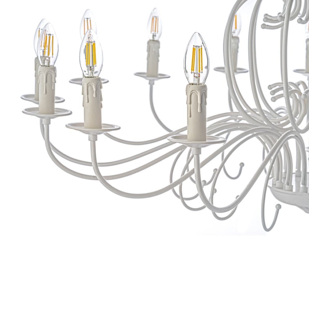 Люстра *115*133 см, 16*E14*40W, Arti Lampadari Amaro White Amaro E 1.1.16 W, Белый