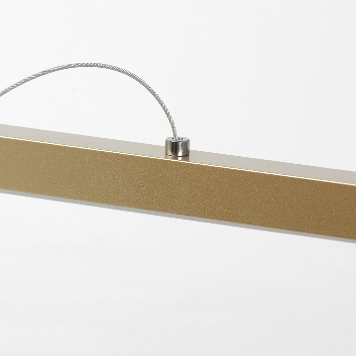 Линейно-подвесной светильник 100*35 см, 1*LED*36W 4000K Lussole Clinch LSP-7263 матовое золото