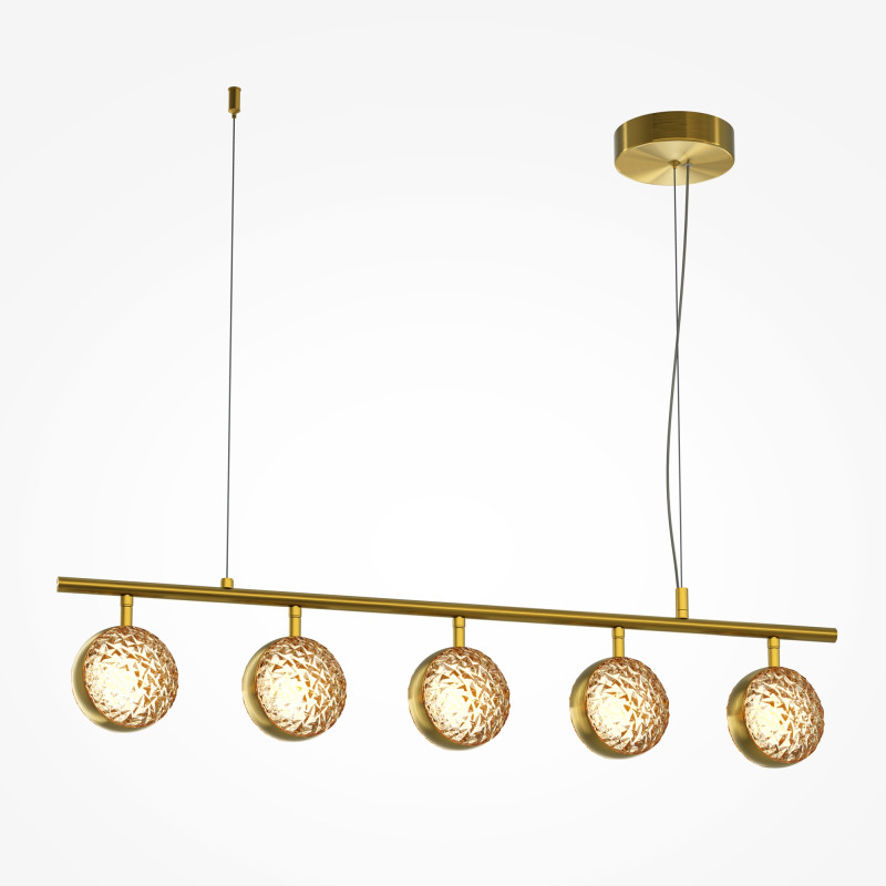 Подвесной светильник 101*16*320 см, LED, 48W, 3000К, Maytoni Mind MOD299PL-L48BS3K латунный