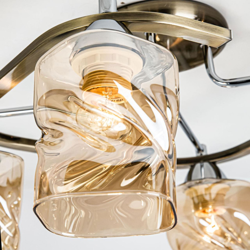 Потолочная люстра Citilux Плутон CL170142, бронза