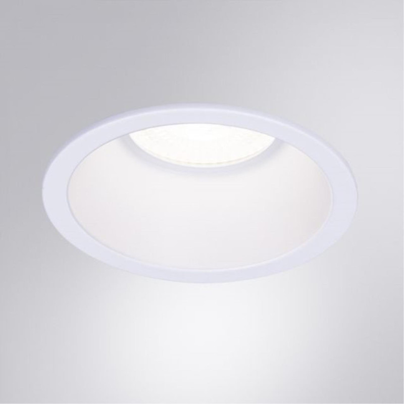 Точечный светильник 8,5*3,3 см, 1 GU10*35W,  К, Arte Lamp Dash A2864PL-1WH, Белый