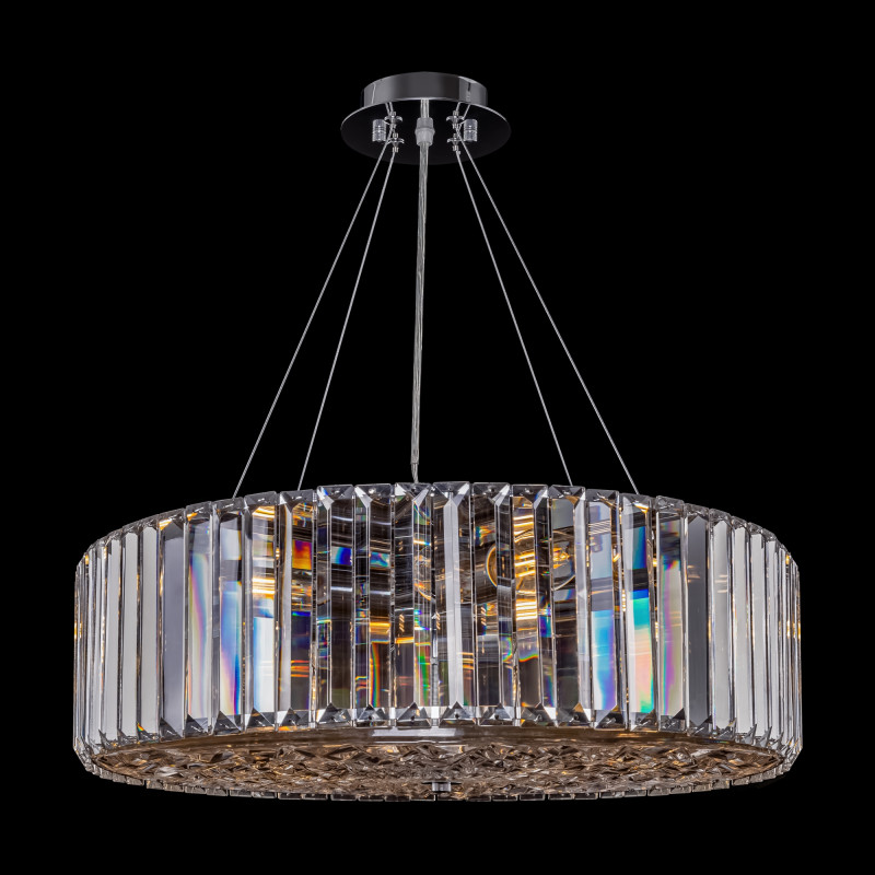 Подвесная люстра Maytoni Recinto MOD080CL-08CH, диаметр 53 см, хром