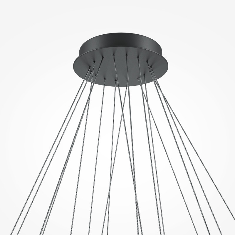 Каскадная люстра 101*101*320 см, LED, 90W, 3000К-4000К, Maytoni LINE  MOD016PL-L96BK черный