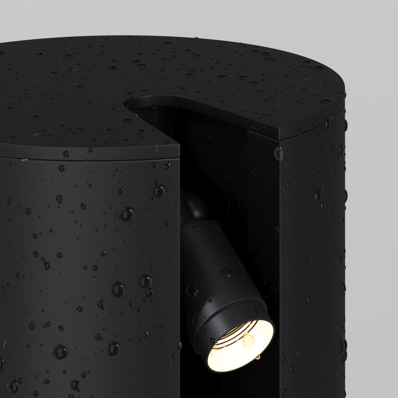 Ландшафтный светильник 12*24 см, LED 3W 3000K Maytoni Outdoor Cave O468FL-L3B3K черный