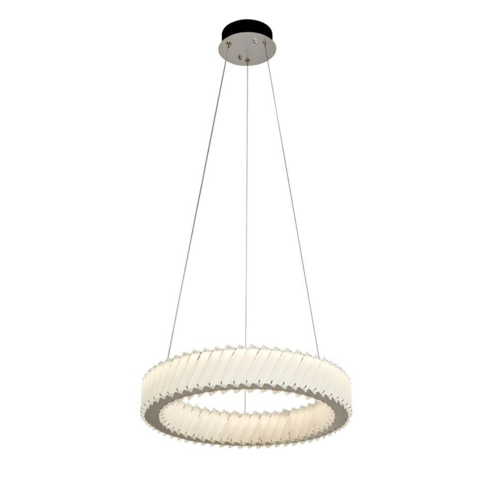 Люстра подвесная 50 см, 24W, 3000K, Aployt Augostina APL.792.03.24, никель