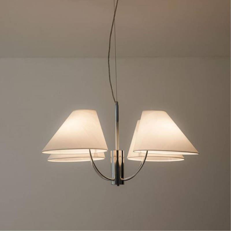 Подвесная люстра 85 см, Arte Lamp RONDO A4086LM-4CC, хром