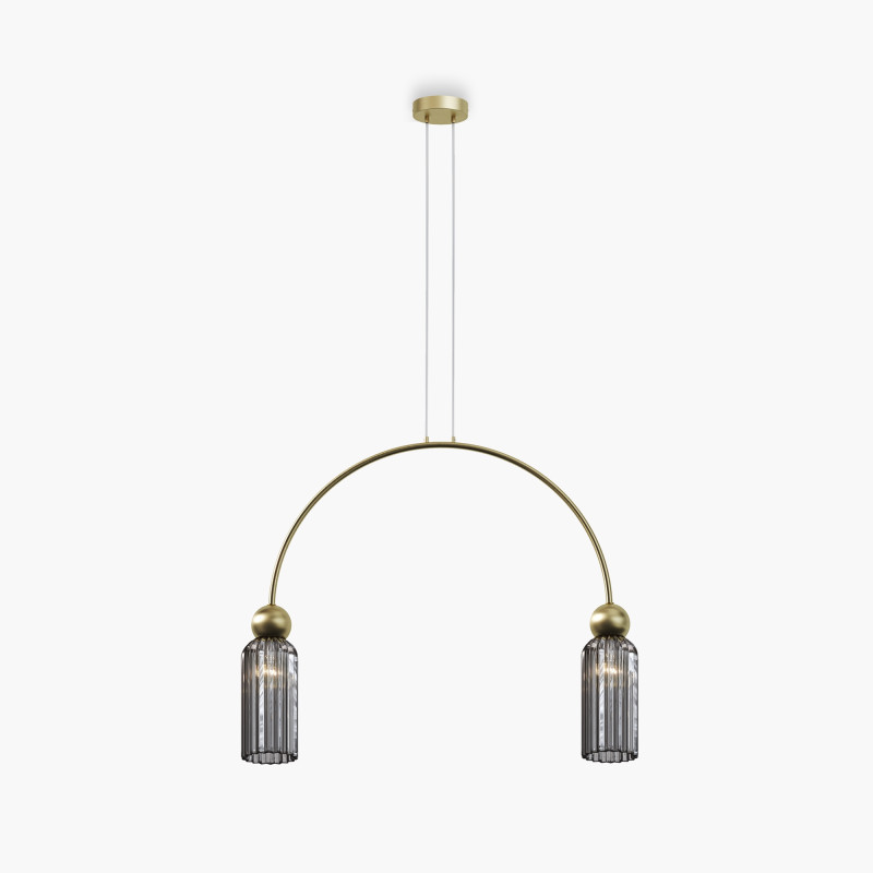 Подвесной светильник 70*10*362,5 см, 2*E14, Maytoni ANTIC MOD302PL-02GR золотой