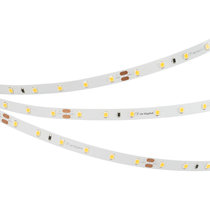 Лента RT-A60-8mm 24V Warm3000 CRI98 (7.2 W/m, IP20, 2835, 5m) (Arlight, Открытый) 021409(2). Цена указана за 5 метров. Продается кратно 5 метрам.