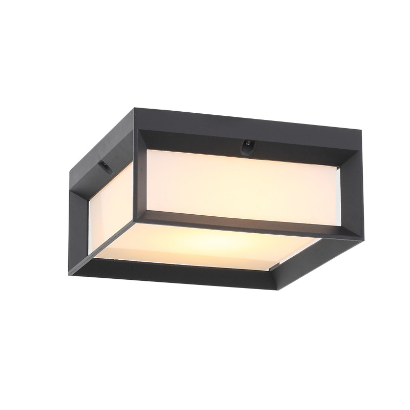 Светильник уличный потолочный 27*27 см, 12W 3000K ST LUCE CUBISTA SL077.402.01 Черный