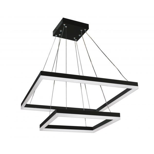 Подвесной светильник 60*60 см, 60W, 4000К Kink Light АЛЬТИС 08227,19(4000K) черный