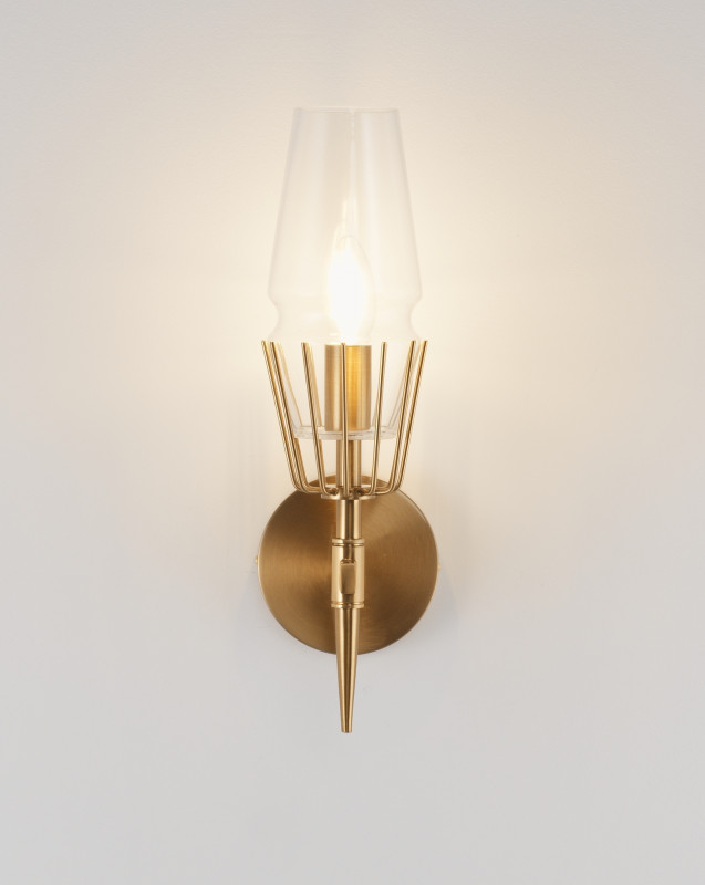Бра 15*41 см, E14 40 W, Moderli Stella V10361-1W Латунь