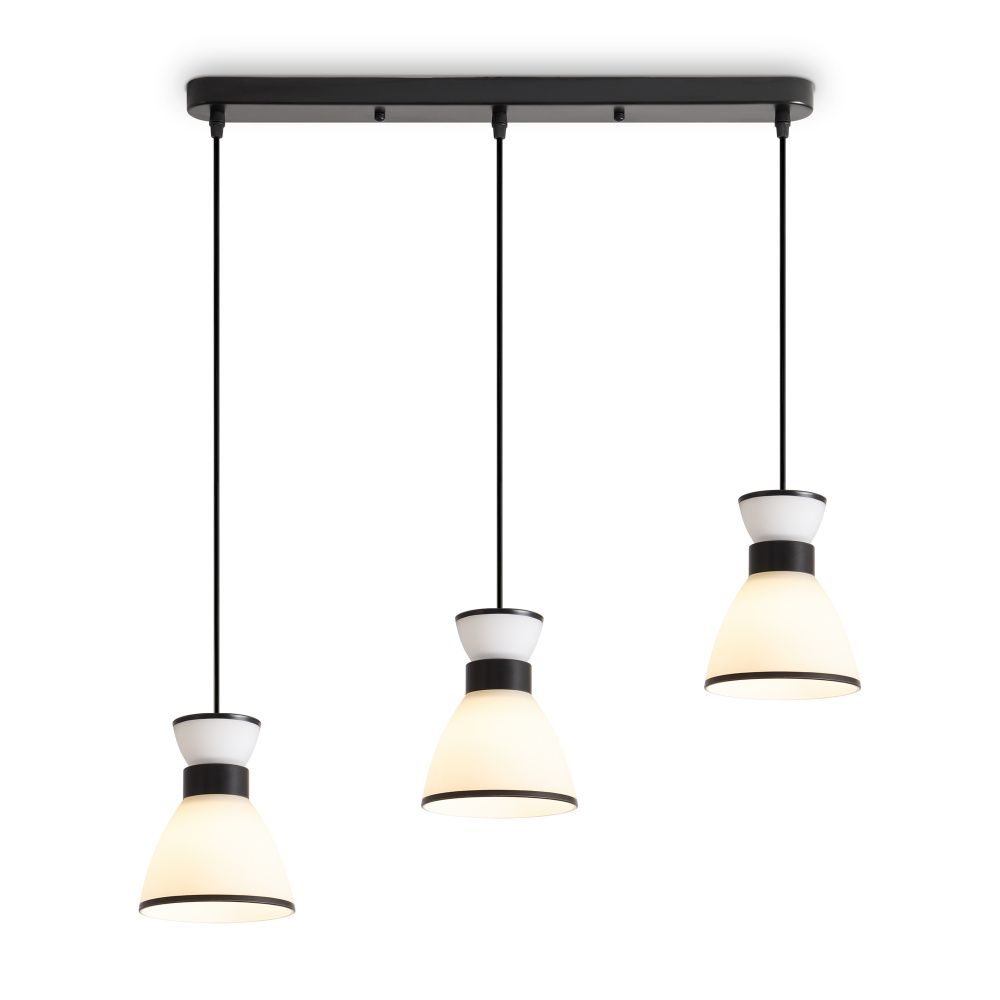 Подвесной светильник 65,5*13,5*20-122 см, 3*E27*40W, Freya  FR5503PL-03B1, Черный