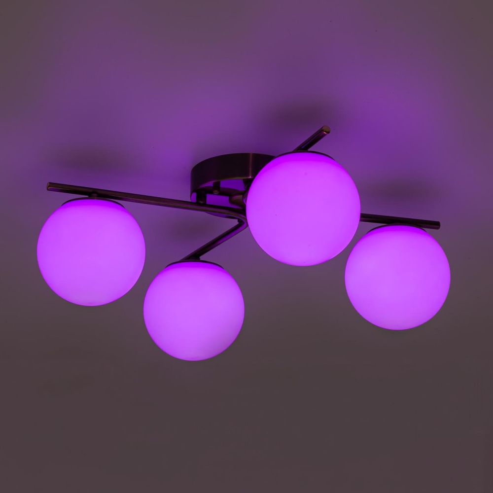 Потолочная люстра 45 см, 48W, 3000-5500K+RGB, Citilux Адам смарт CL228A143, бронза