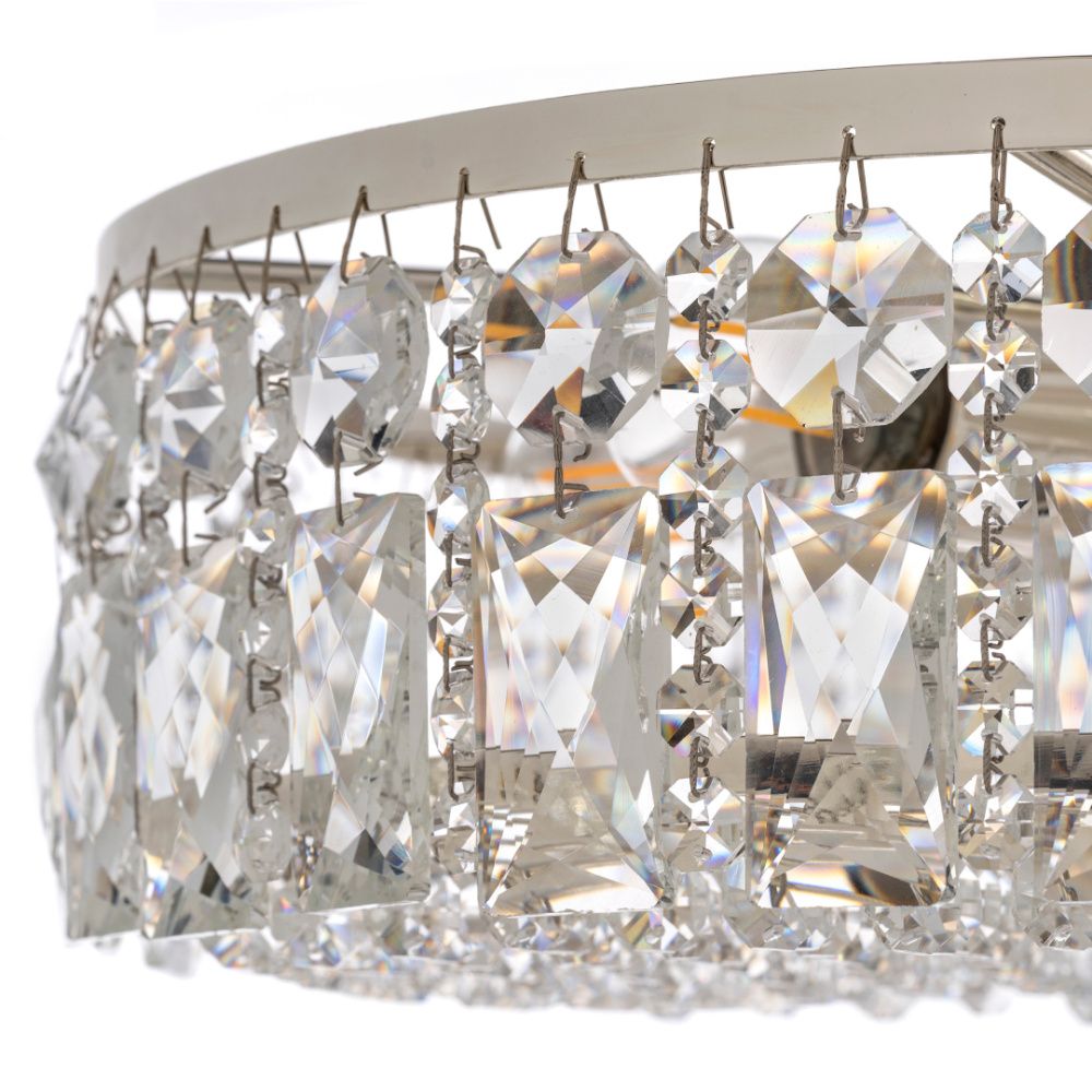 Люстра потолочная *40*31 см, 6*E14*40W, Arti Lampadari Sara Silver Sara E 1.3.40.105 S, серебряный