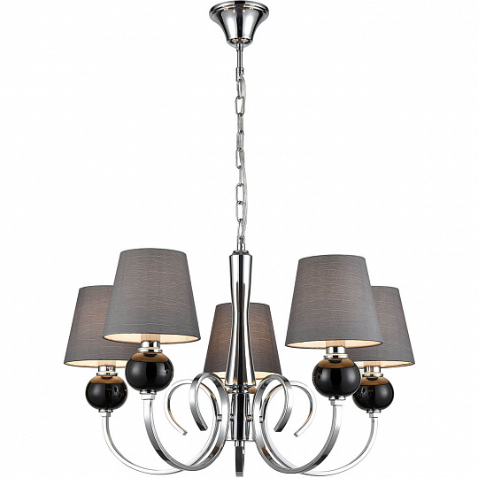 Подвесная люстра Vele Luce Percy VL1973L05 хром, диаметр 66 см