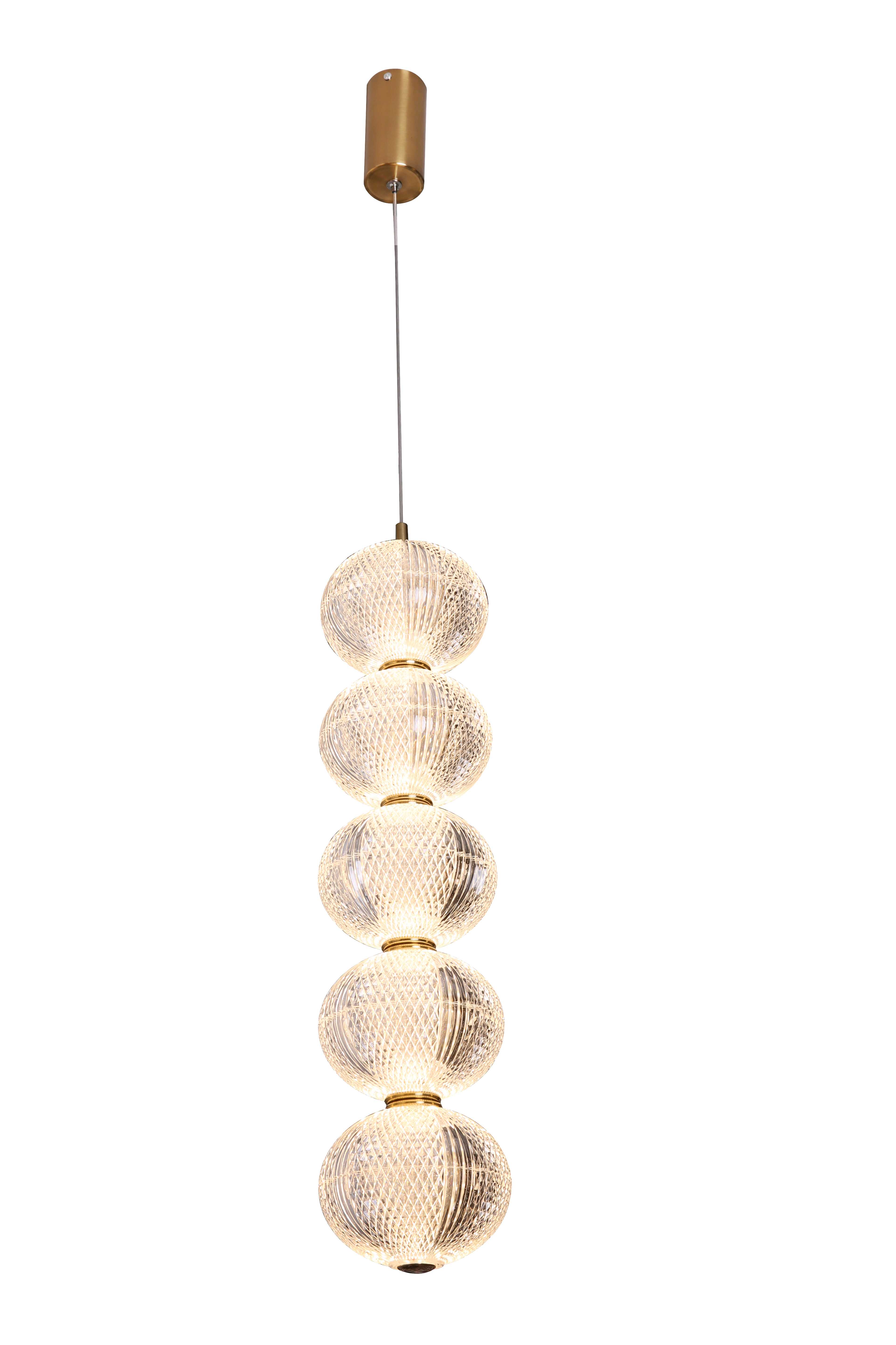 Светильник  150*650-1000, LED, 40W NewRgy LED 9228/5 FG, Золото