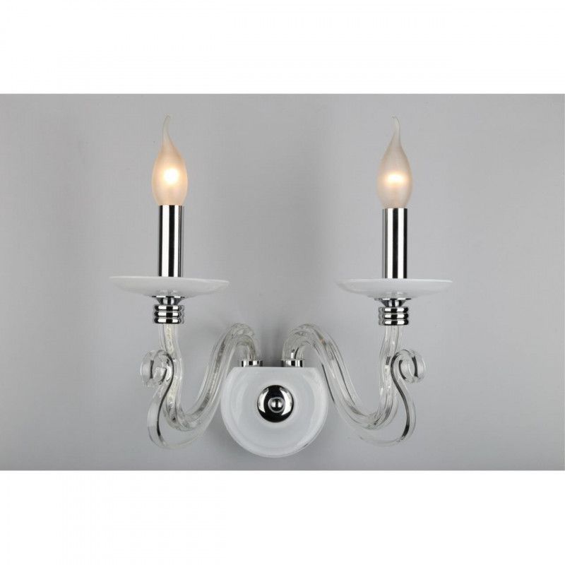 Бра 20*35*35 см, 2*E14, 40W, Aployt Estel APL.702.01.02, белый