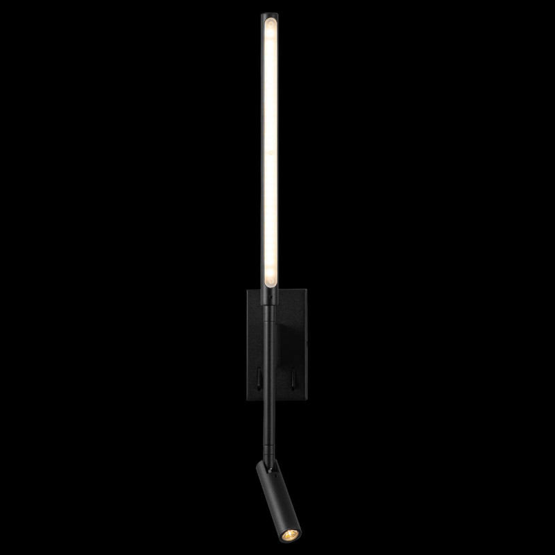 Бра 55 см, 12W, 3200K Loft IT Stick 10012/6+3BK, черный