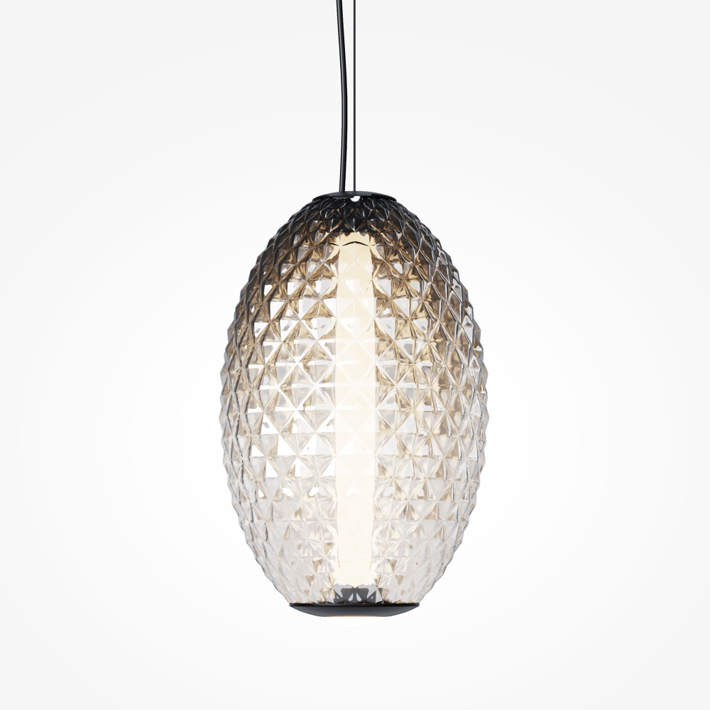 Подвесной светильник 47*46-337 см, *LED*14W, 3000K, Maytoni Bruma MOD397PL-L14B3K, Черный