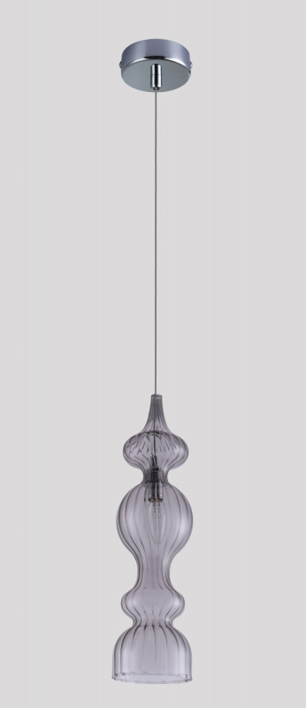 Светильник подвесной 13 см, Crystal Lux IRIS SP1 A SMOKE Хром
