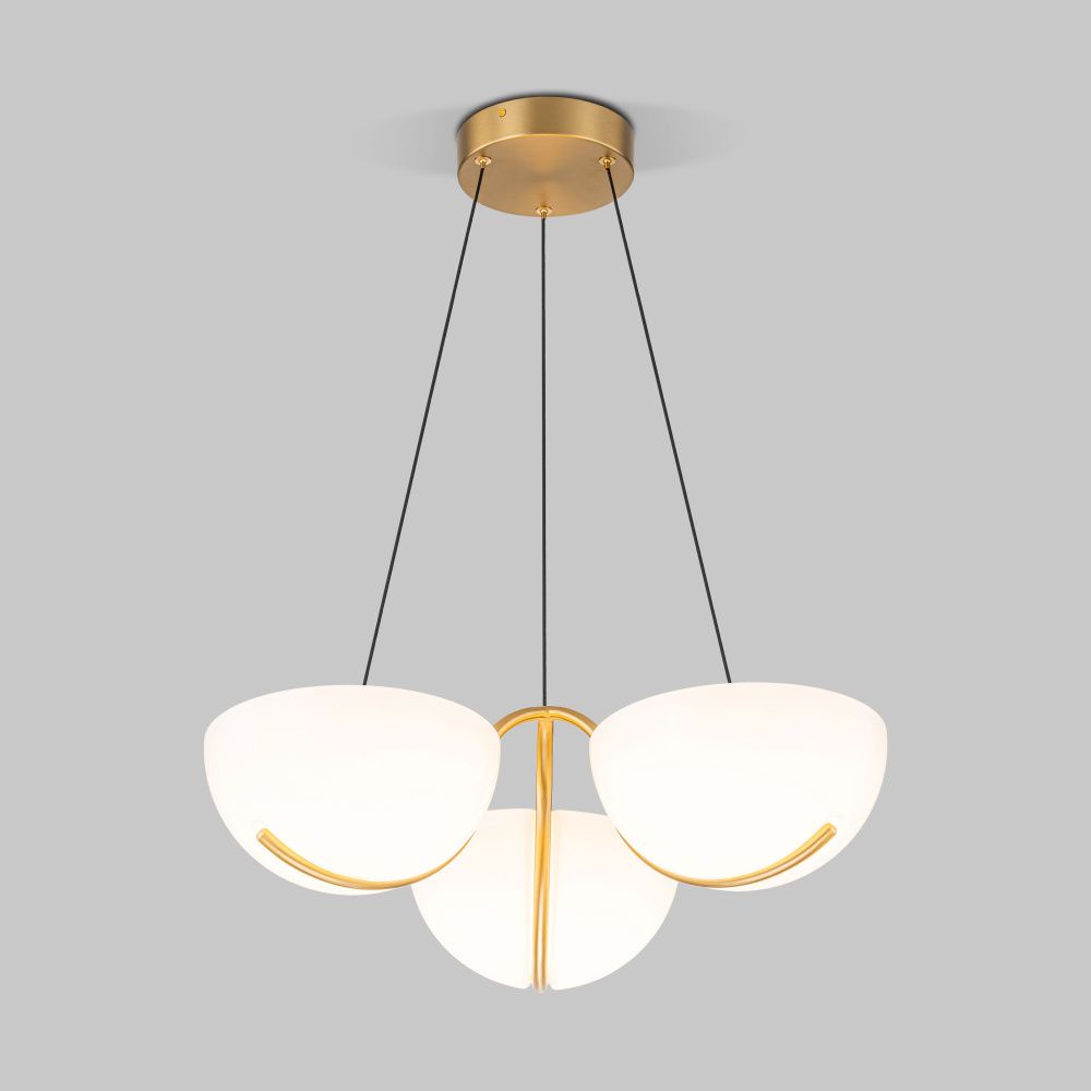 Подвесной светильник 58*58*150 см, LED*40W, 4000K, Eurosvet Emisfero 50083/3 LED, золото, a069300
