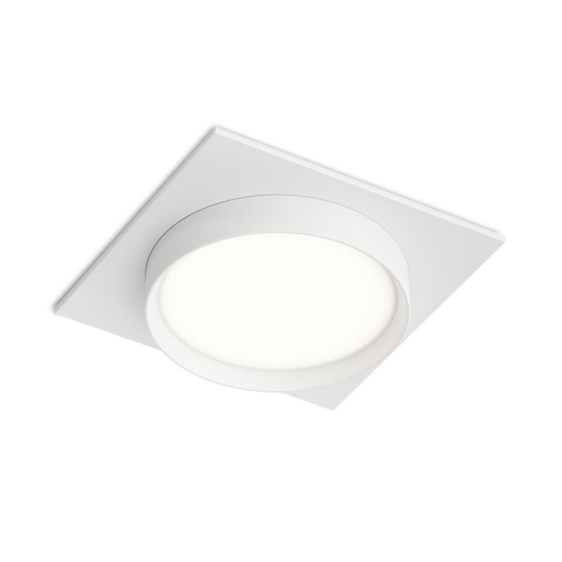 Встраиваемый светильник 10,5*10,5*4 см, 1*GX53*15W, Denkirs Ratio DK-DH2001-WH, белый