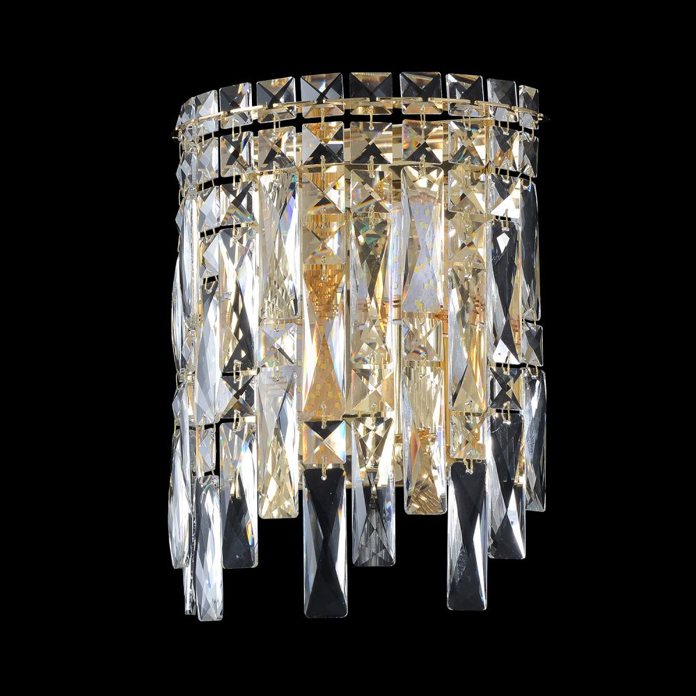 Бра 22**29- см, 2*E14*40W, Crystal Lux Abril ABRIL AP2 GOLD, Золото