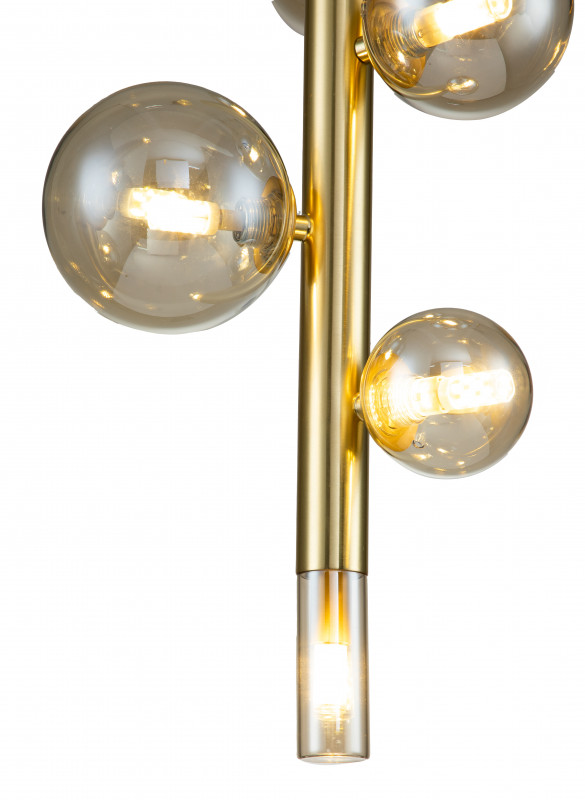 Подвесной светильник 200*200*460/1660 мм, 5*G9 золото Indigo Canto V000245, 11026/5P Gold