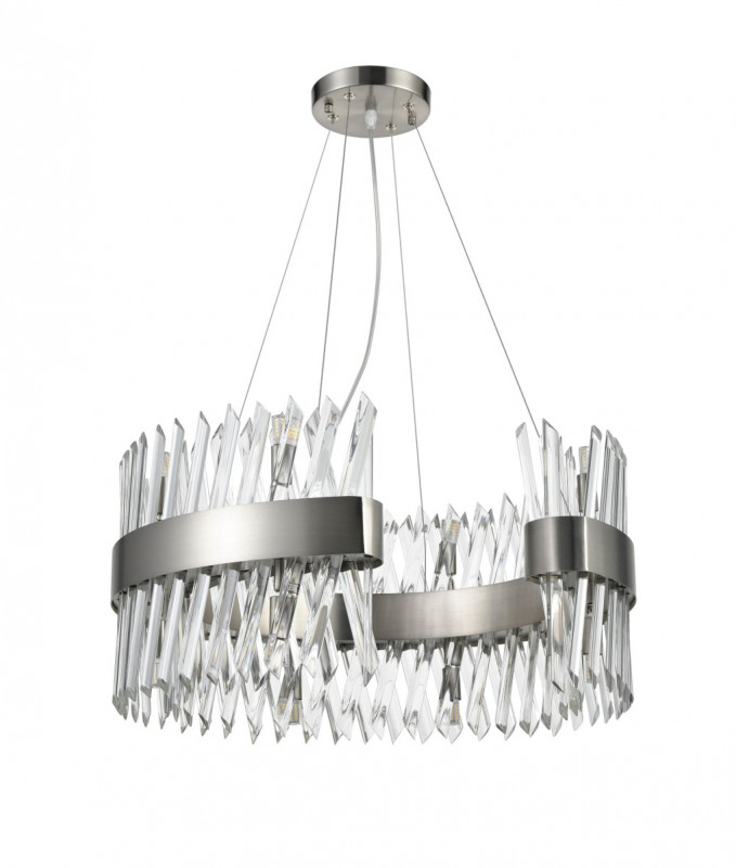 Подвесная люстра  60*100 см, 14*G9 сатин никель Vele Luce Lion VL3015P14