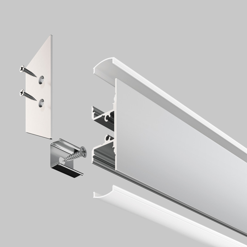 Алюминиевый профиль 2000*48,3*18 мм для светодиодной ленты Maytoni Led strip ALM-1848-S-2M