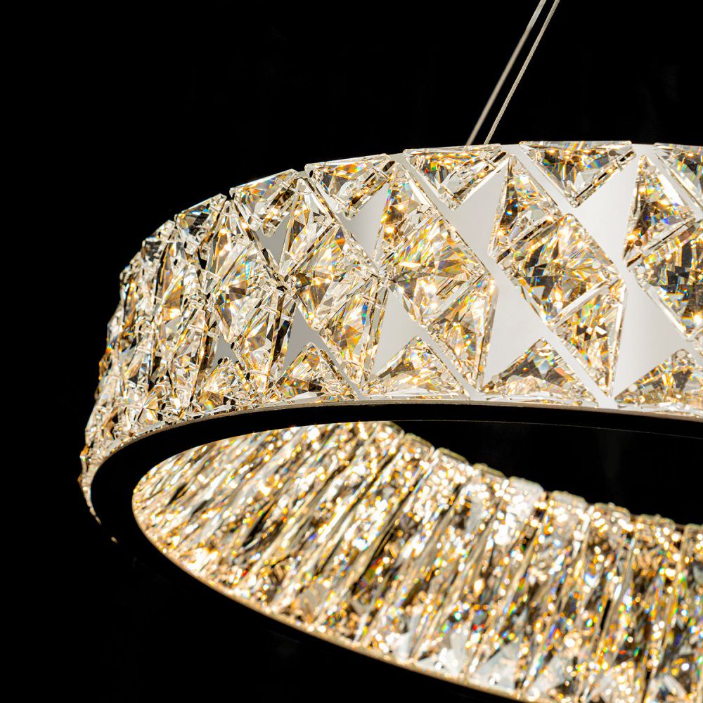 Люстра *60*10 см, LED*56W, 3000-6000K, Modelux  ML.335.600 CR, Хром