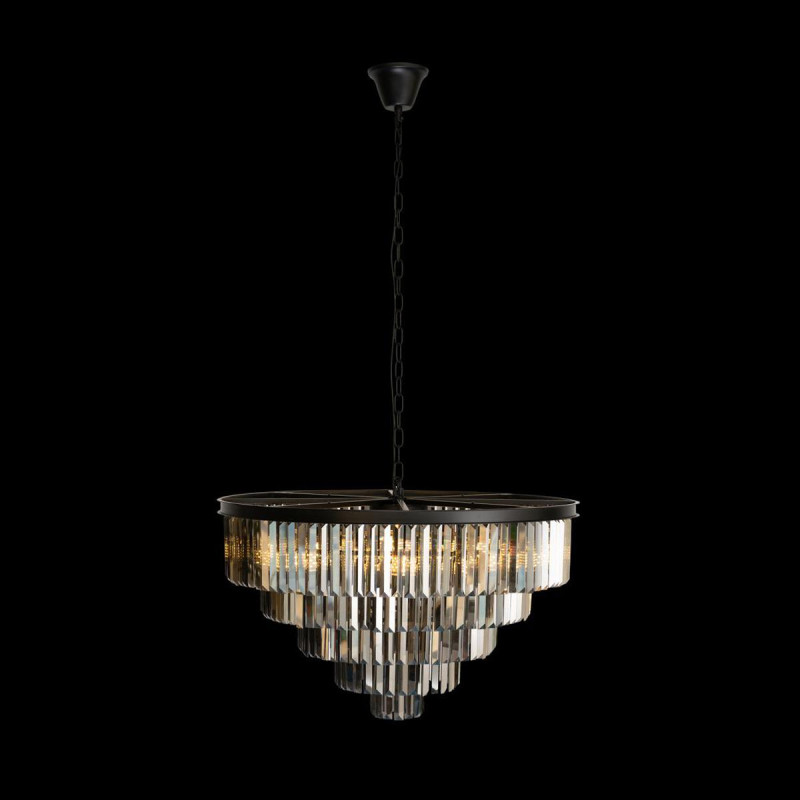Подвесная люстра Loft IT Prism 10018/800C, диаметр 80 см, черный