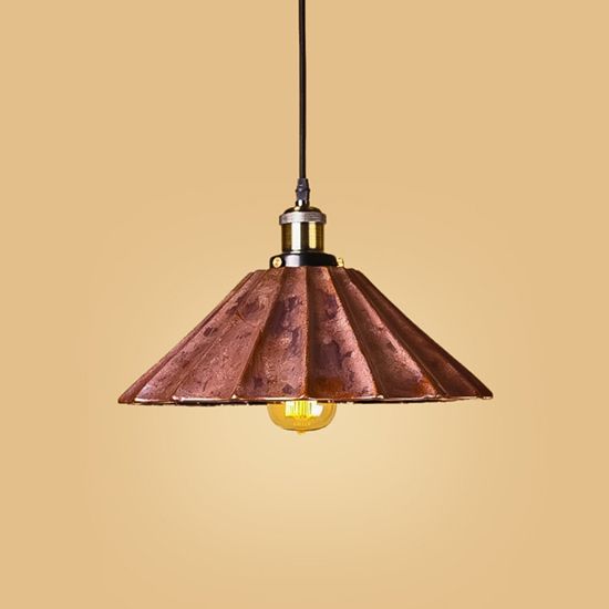 Светильник подвесной LOFT HOUSE Р-107, диаметр 33 см, коричневый