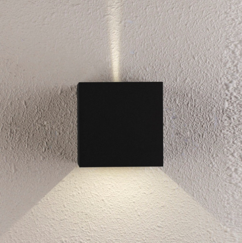 Бра 10*10 см, 1*6W, 4000K, Crystal Lux CLT 520W BL Черный