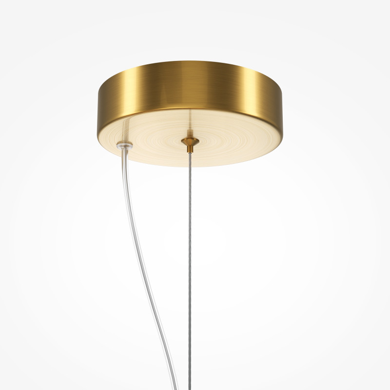 Подвесной светильник 76*76*310 см, LED, 42W, 3000К, Maytoni Ambre MOD331PL-L42BS3K латунный
