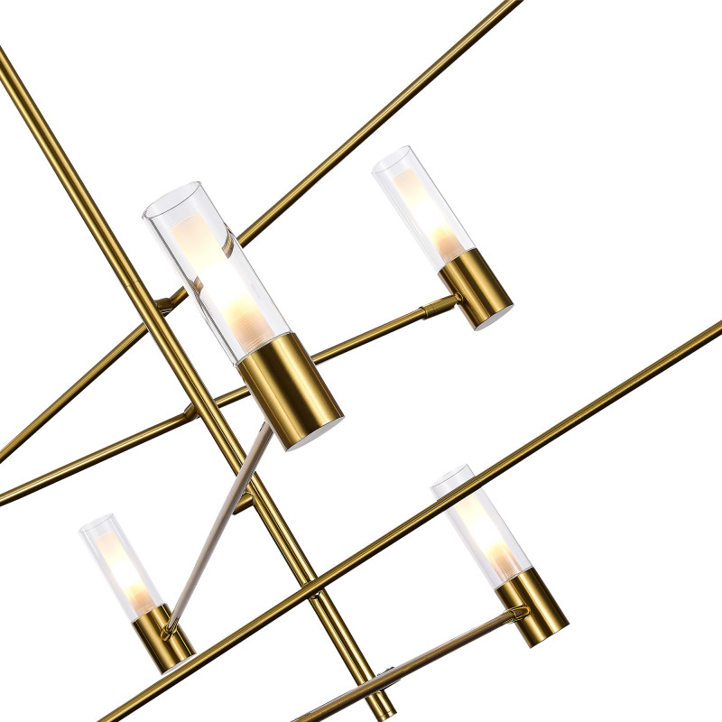 Люстра потолочная 125 см, 4000K, St luce Vitra SL1239.303.10 Латунь