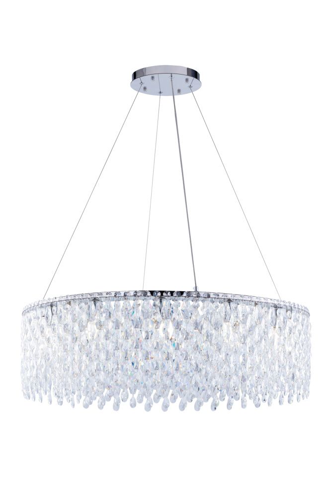 P7017/D800 CH Люстра (RL) 12*40W (480W)*E14, Ø800 x H240 (1440), Rilon FGD (ЗОЛОТО)