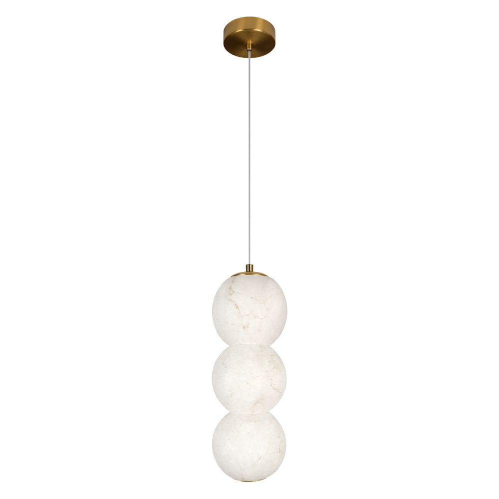 Подвесной светильник 12 см, 15W, 3000K, Loft IT Beads 10530/3P, бронза-мрамор
