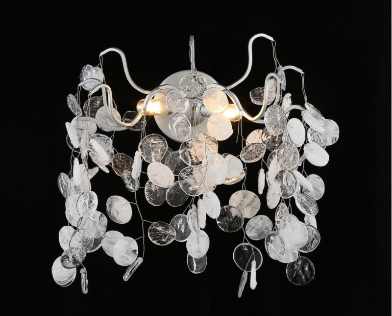 Бра 37*18 см, Crystal Lux TENERIFE AP2 SILVER Серебряный